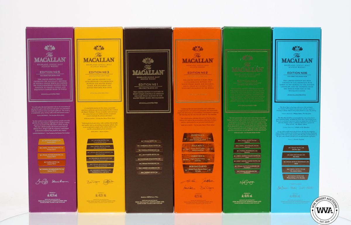 MACALLAN EDITIONS SET (1-6) COLLECTION TRUNK 6 X70CL