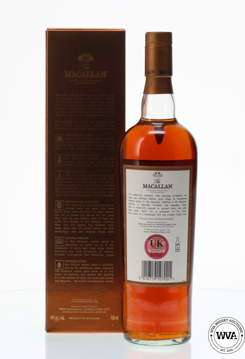 MACALLAN 10 YEAR OLD SHERRY OAK MID 2000'S