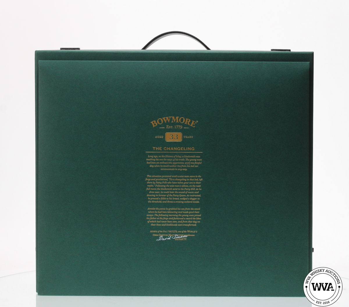 BOWMORE 33 YEAR OLD "THE CHANGELING" - FRANK QUIETLY
