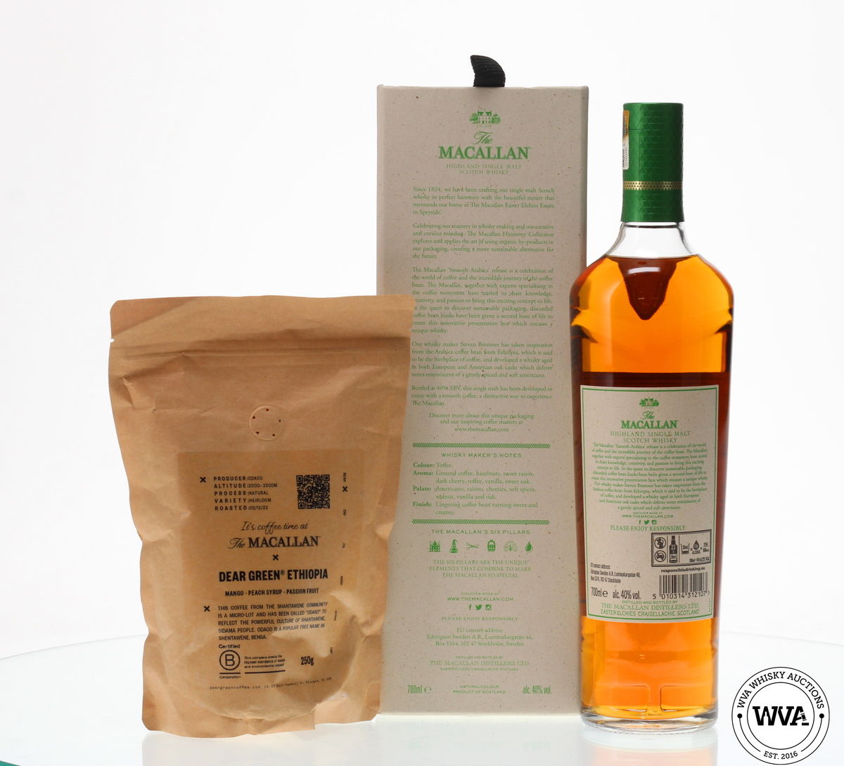 MACALLAN - THE HARMONY COLLECTION - SMOOTH ARABICA & DEAR GREEN COFFEE BEANS