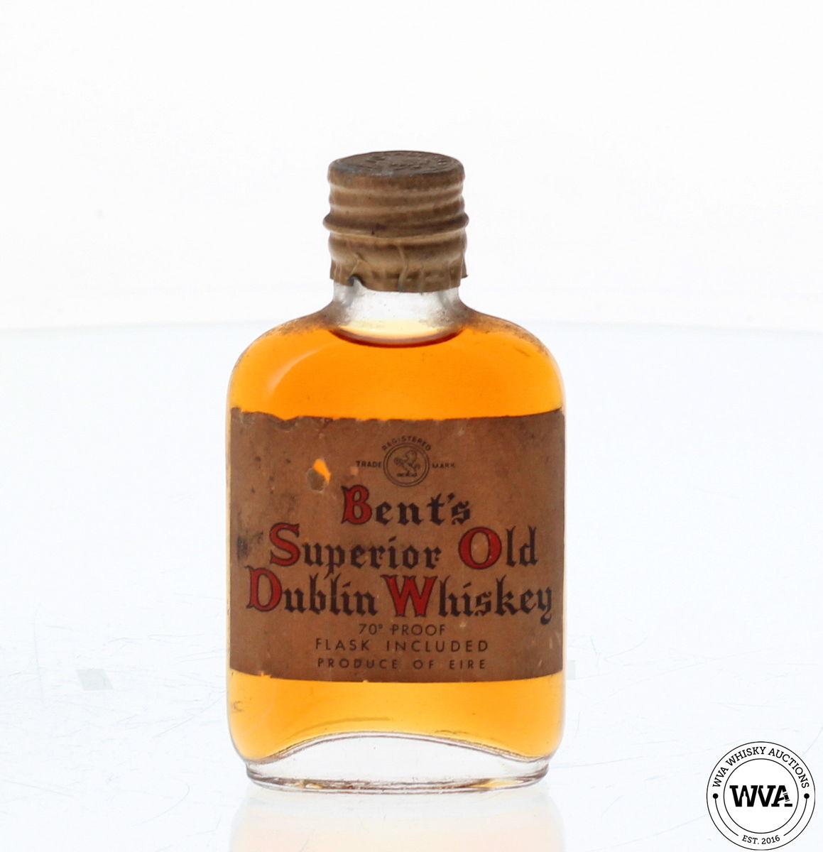 BENT'S SUPERIOR OLD DUBLIN WHISKEY MINIATURE