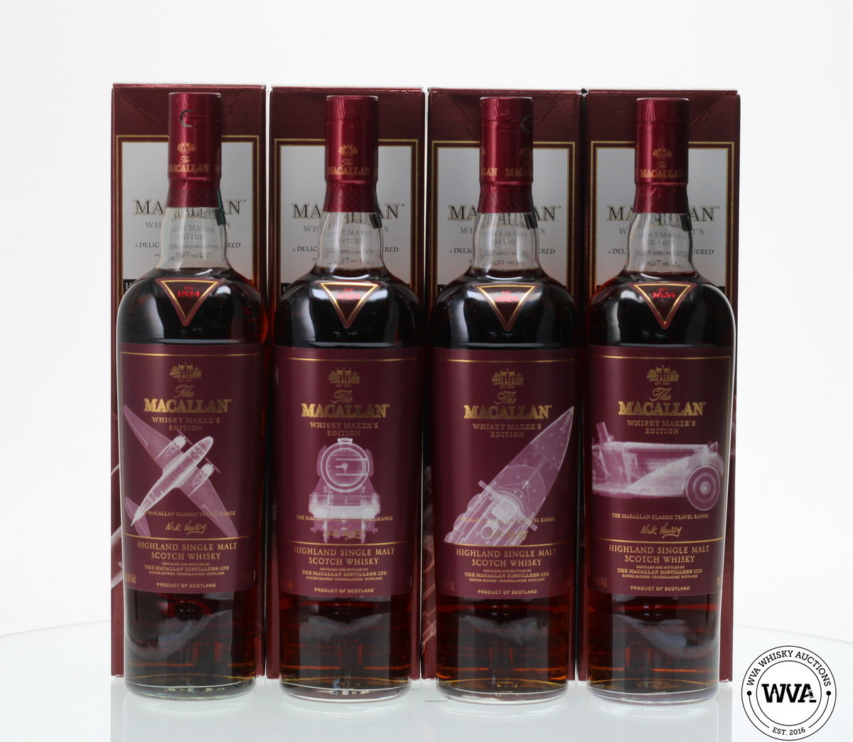 MACALLAN WHISKY MAKER'S EDITION - NICK VEASEY CLASSIC TRAVEL (4X70CL)
