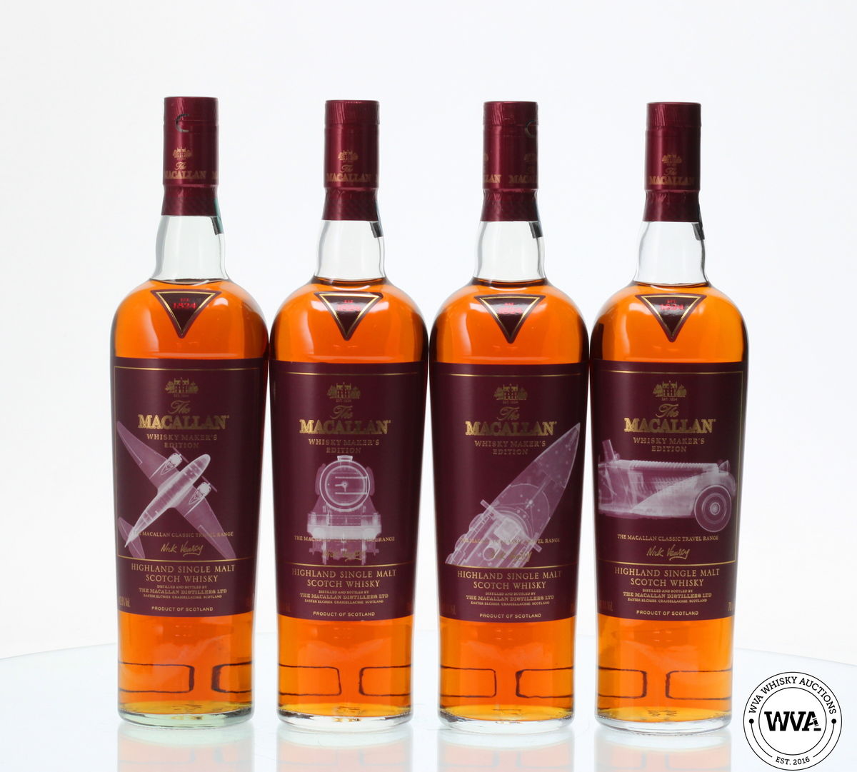 MACALLAN WHISKY MAKER'S EDITION - NICK VEASEY CLASSIC TRAVEL (4X70CL)