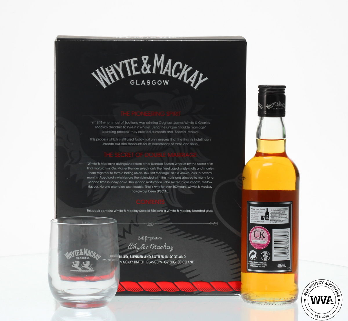 WHYTE AND MACKAY WHISKY PACK 35CL