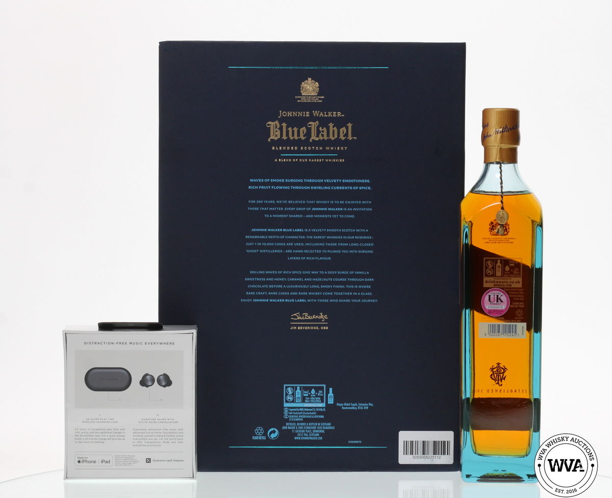JOHNNIE WALKER BLUE LABEL WITH BANG & OLUFSEN EARPHONES GIFT SET