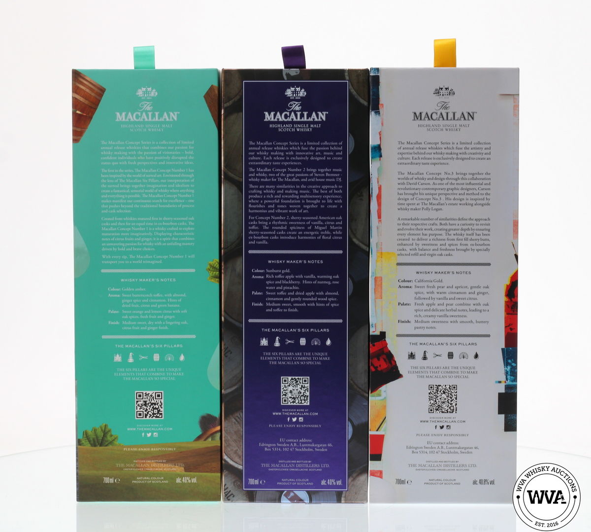 MACALLAN CONCEPT 1,2 & 3 SET