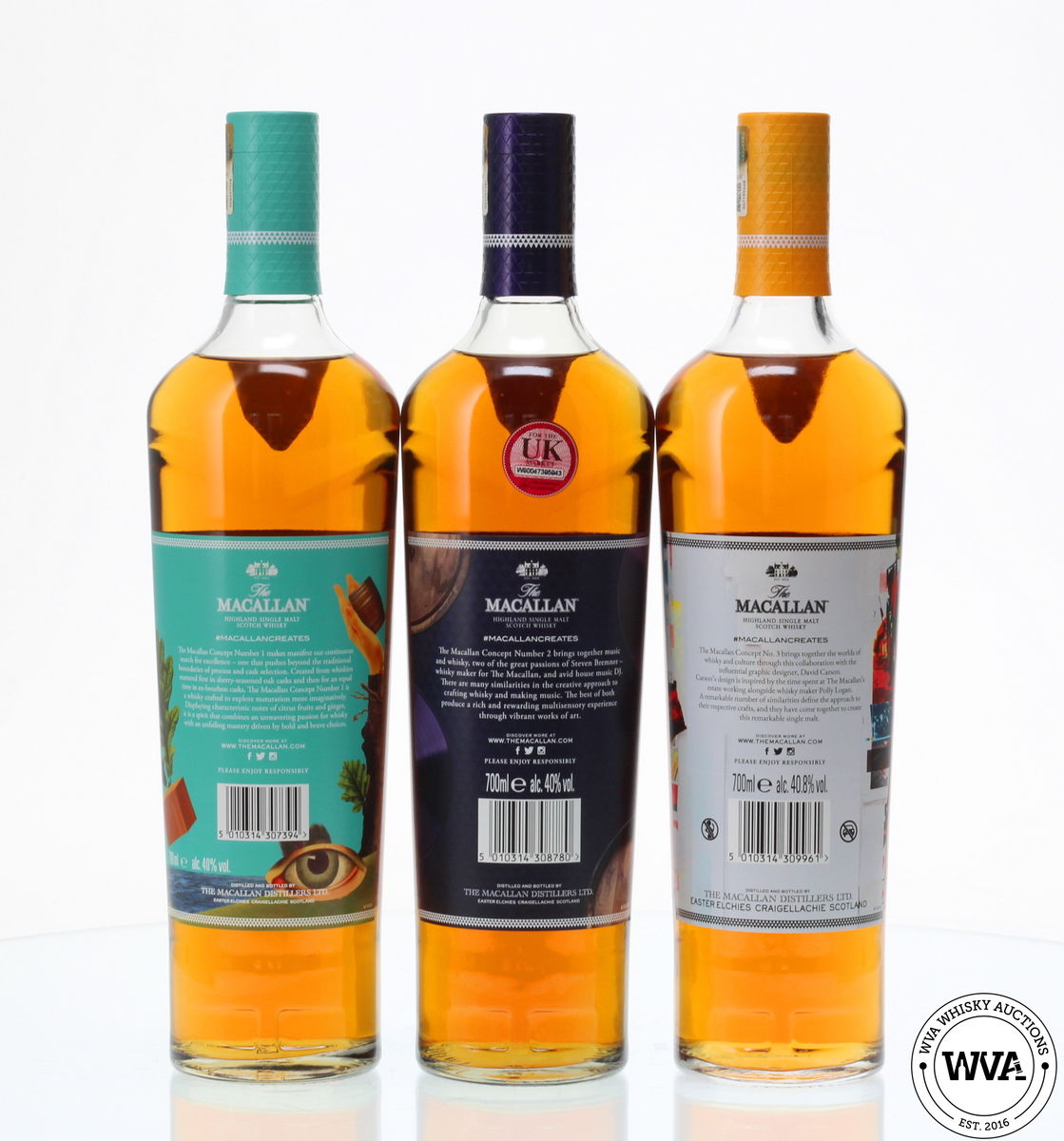 MACALLAN CONCEPT 1,2 & 3 SET