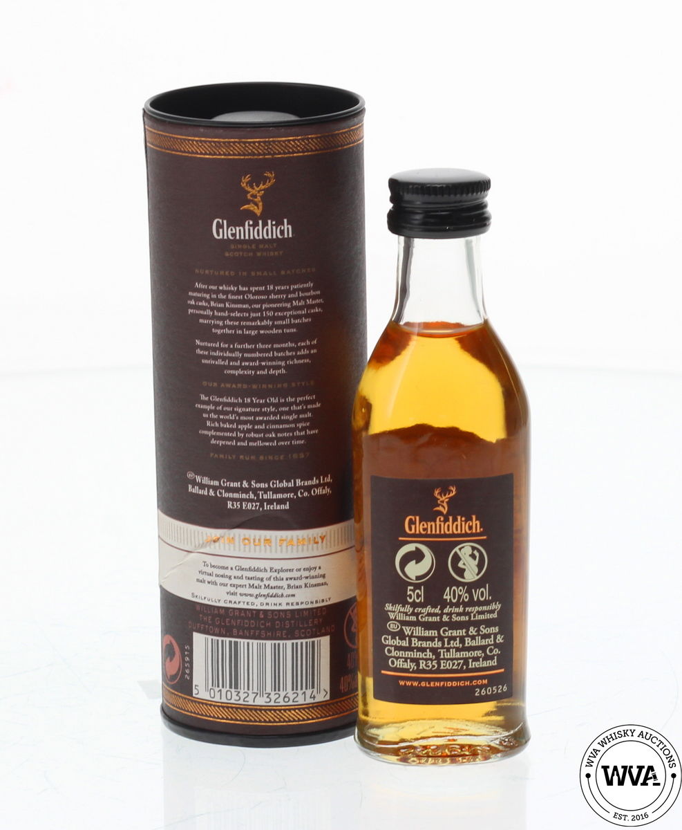 GLENFIDDICH 18 YEAR OLD MINIATURE - SMALL BATCH RESERVE