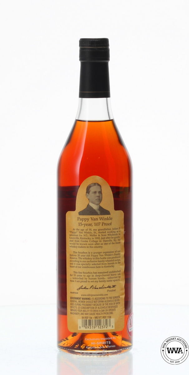 PAPPY VAN WINKLE 15 YEAR OLD FAMILY RESERVE 2020