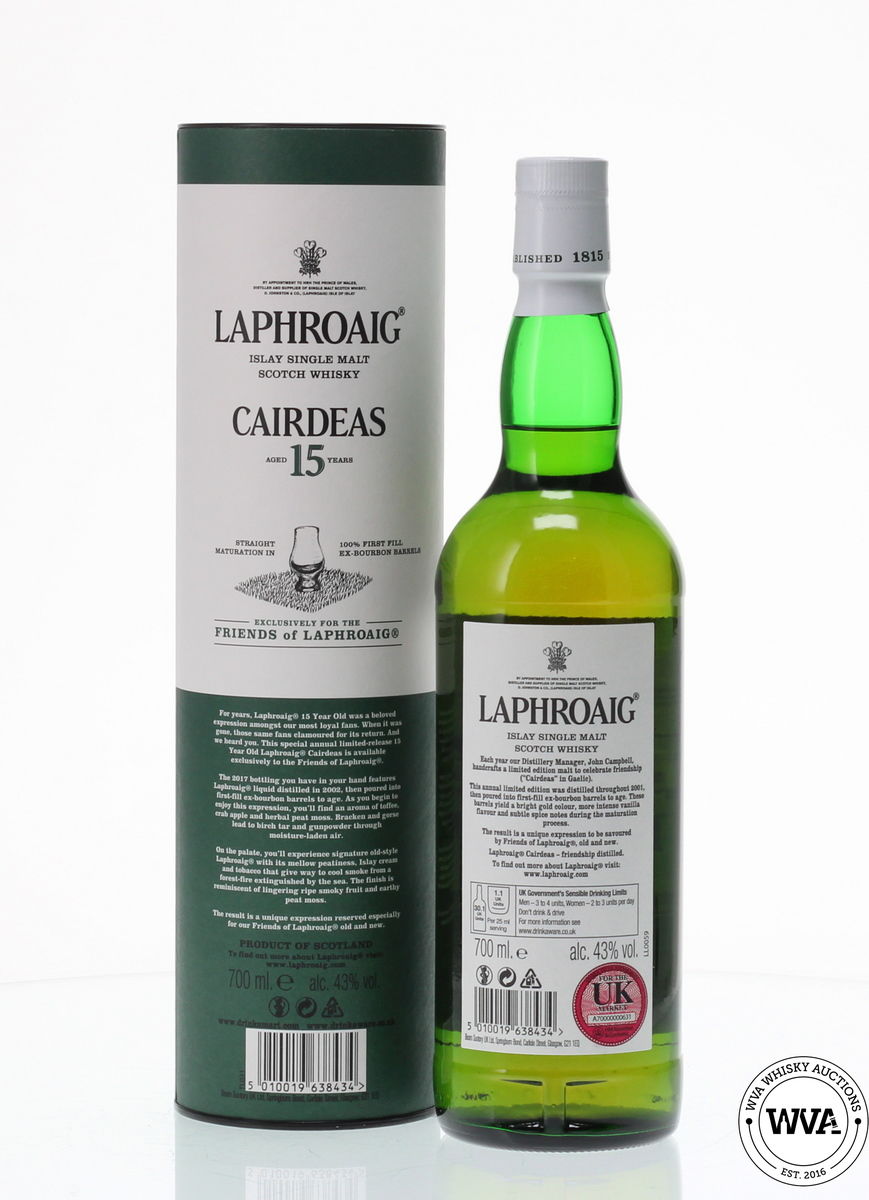 LAPHROAIG CAIRDEAS 15 YEAR OLD FRIENDS OF LAPHROAIG