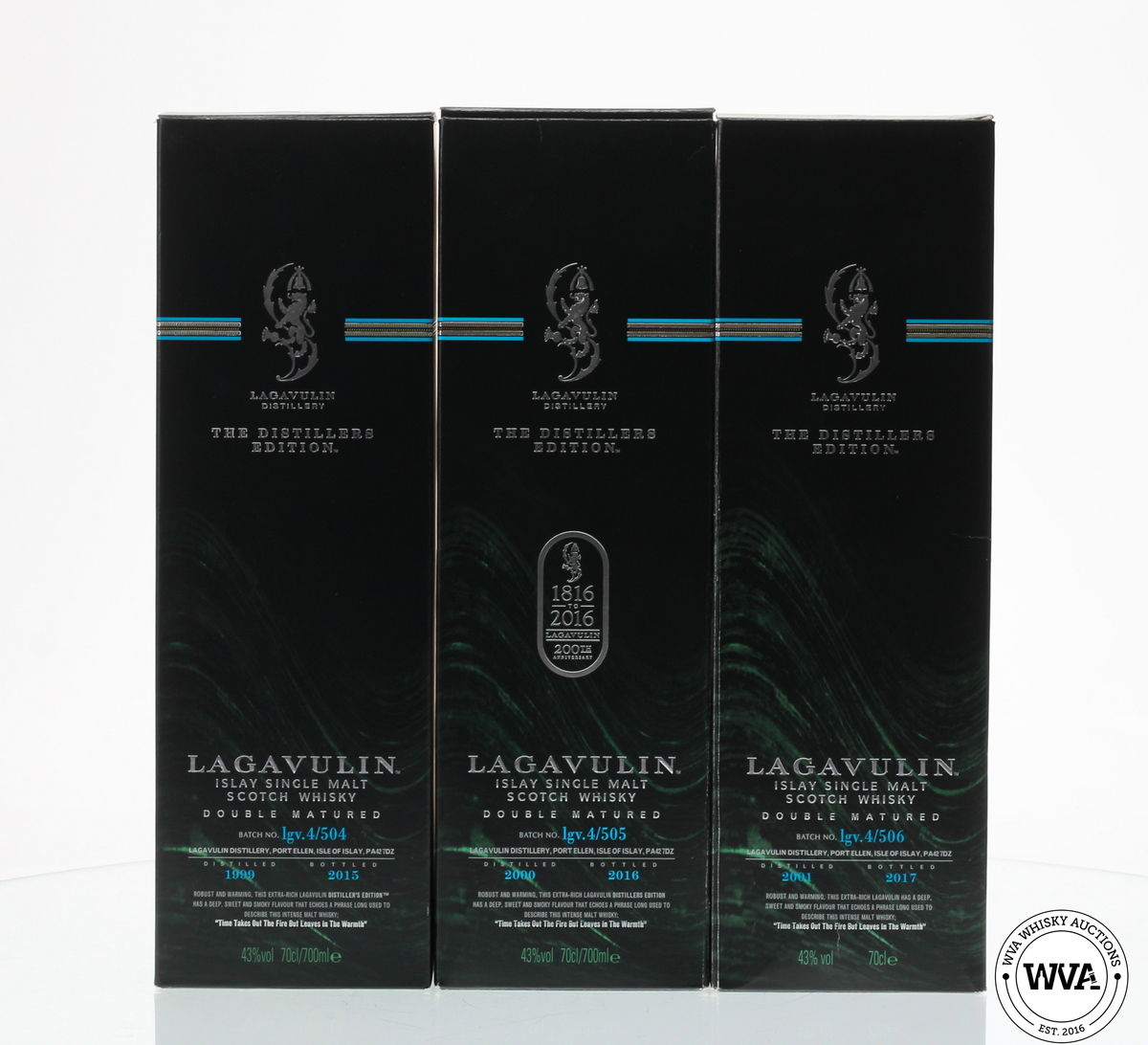 LAGAVULIN 1999/2000 & 2001 DISTILLERS EDITIONS
