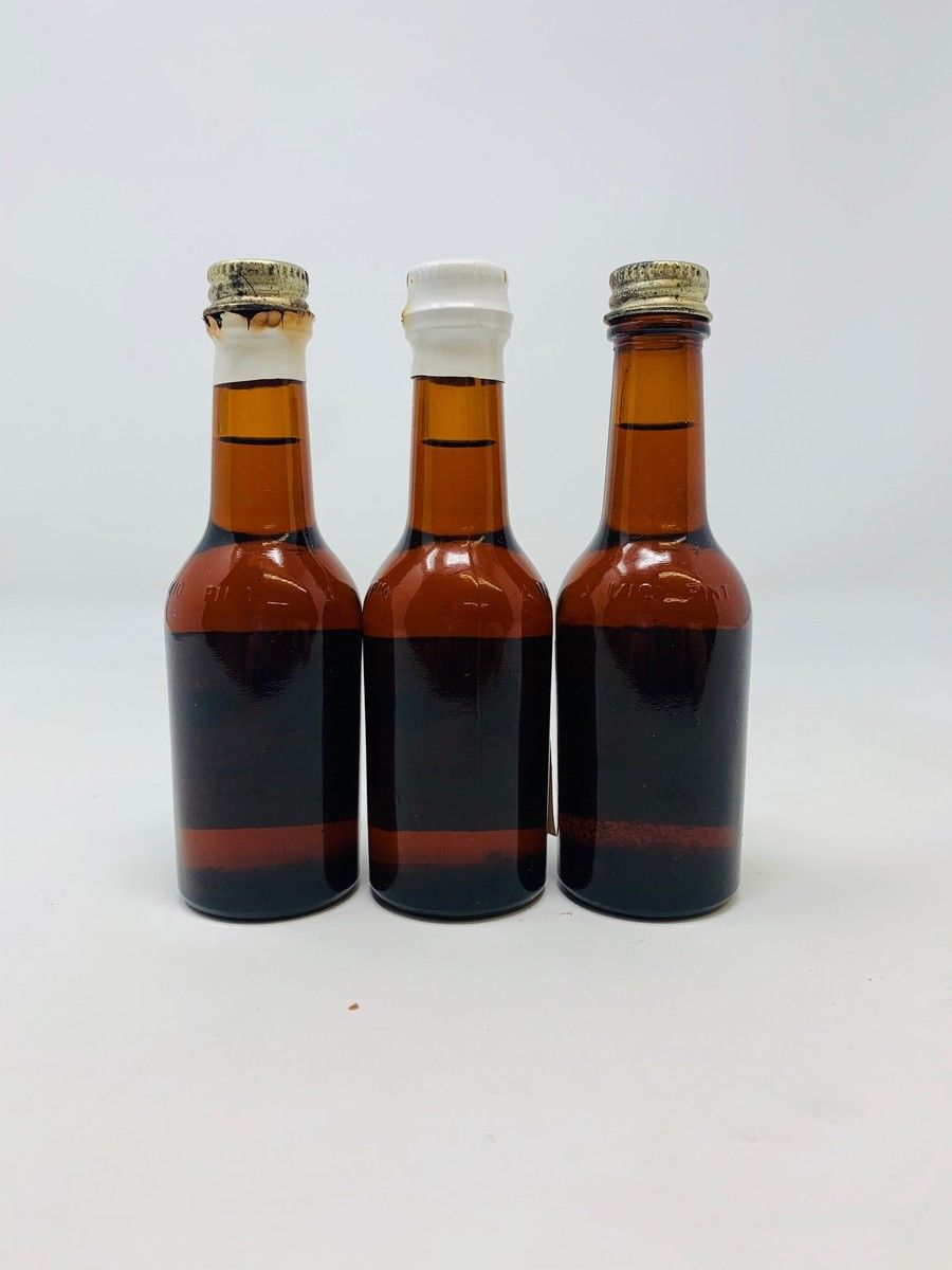 3 X RUM BARBANCOURT MINIATURES 1956