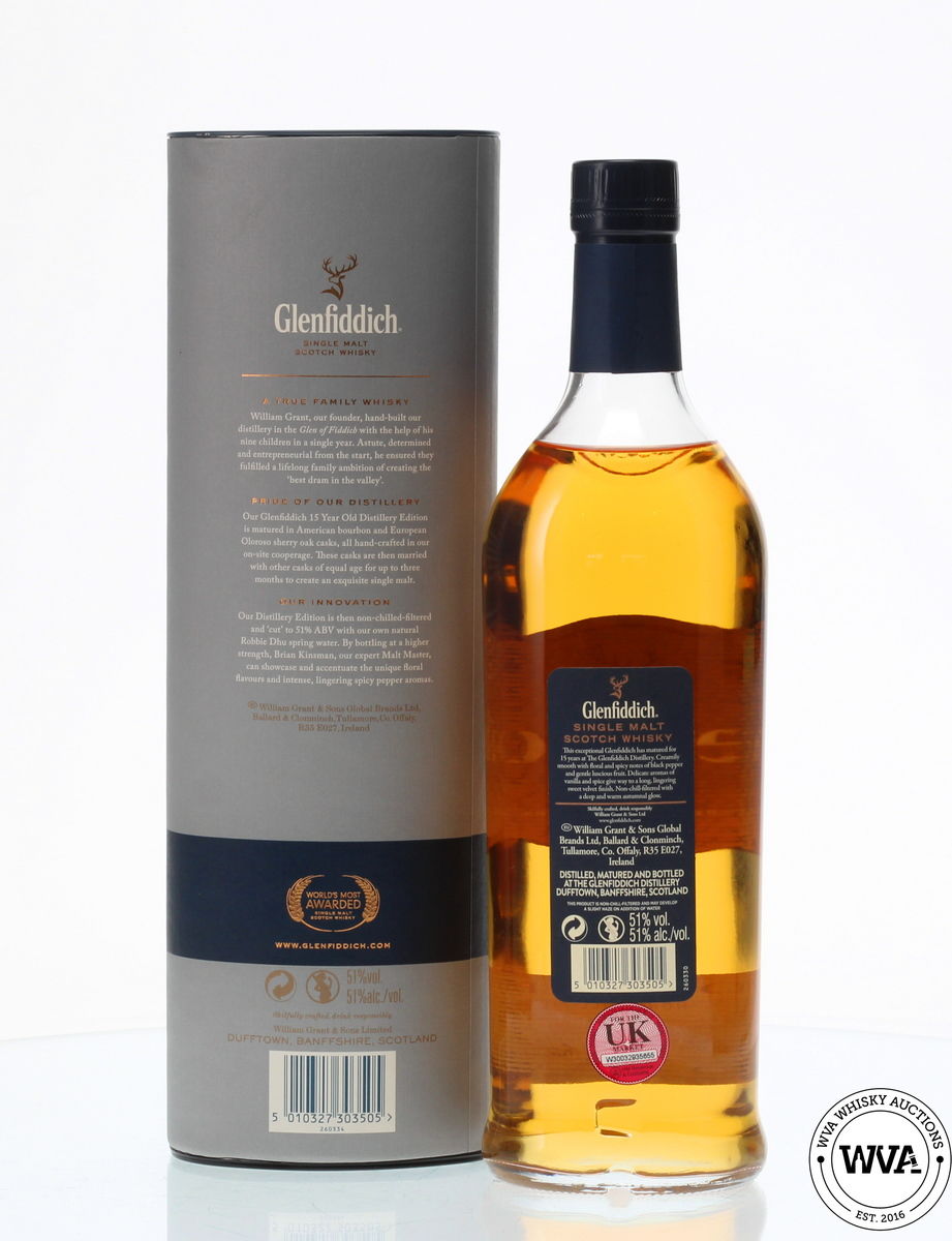 GLENFIDDICH 15 YEAR OLD - TRAVEL & DISTILLERY EXCLUSIVE