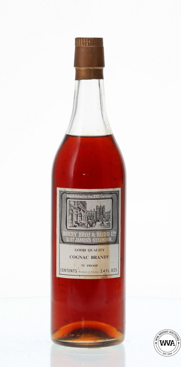 BERRY BROS & RUDD 1970's GOOD QUALITY COGNAC BRANDY (24 fl.ozs) 
