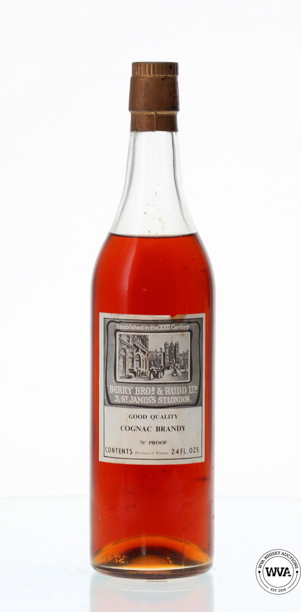 BERRY BROS & RUDD 1970's GOOD QUALITY COGNAC BRANDY (24 fl.ozs) 