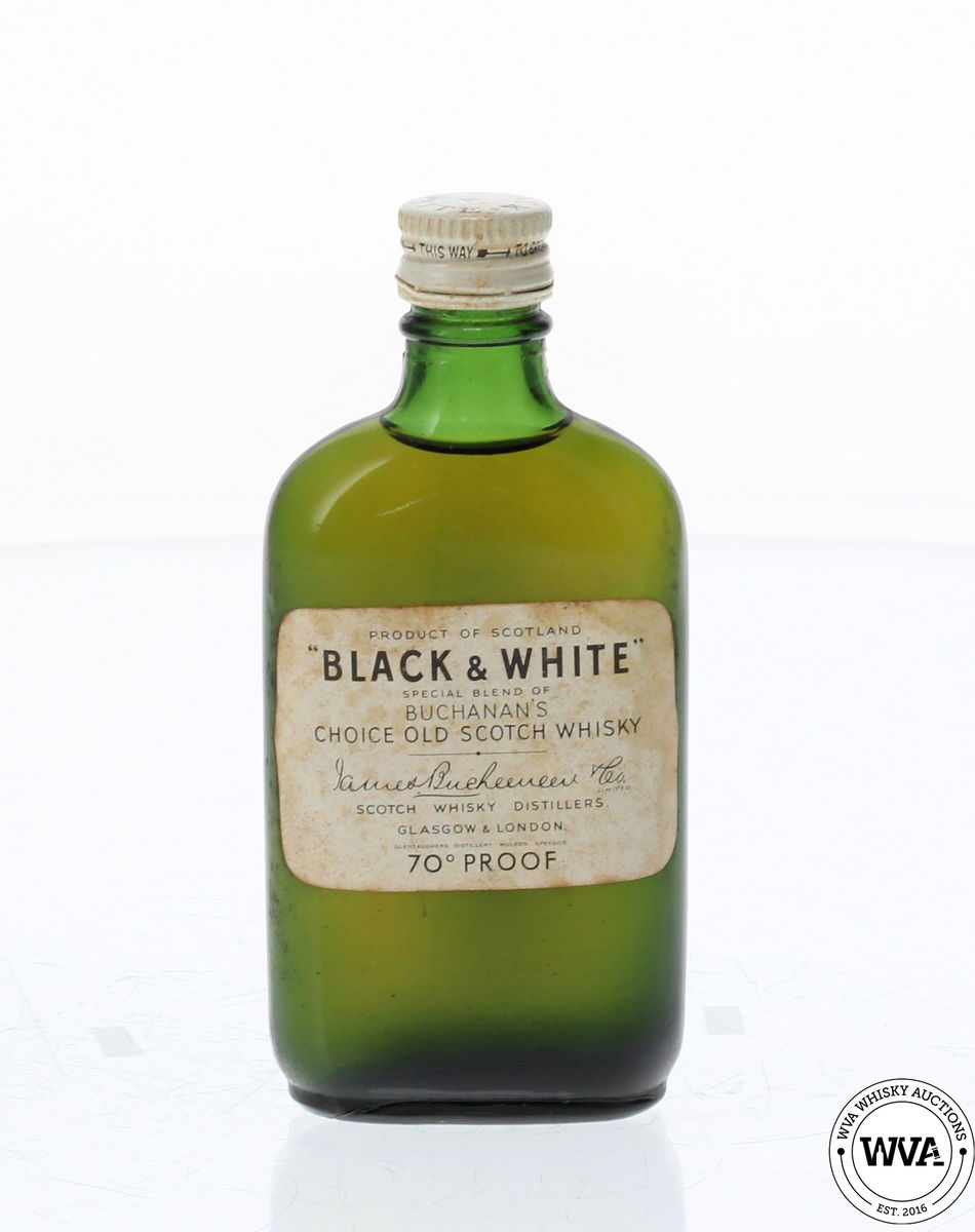 BLACK & WHITE WHISKY MINIATURE