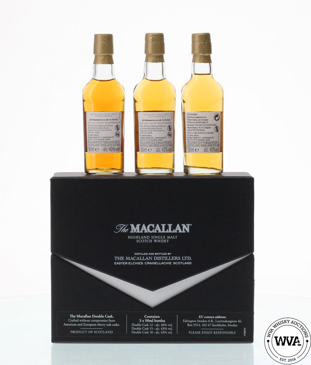MACALLAN DOUBLE CASK TASTING MINIATURE SET (3x5cl)