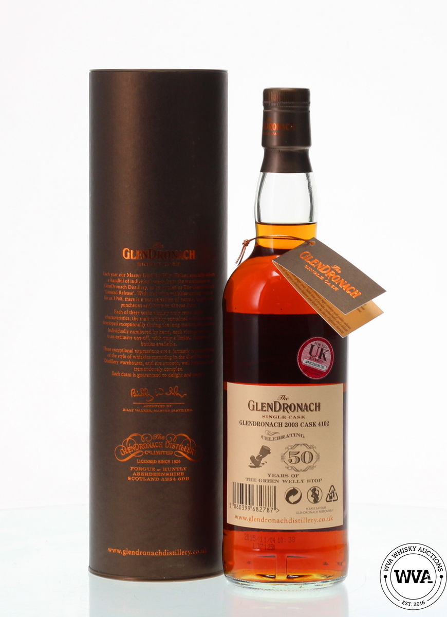 GLENDRONACH 12 YEAR OLD 2003 SINGLE CASK #4102