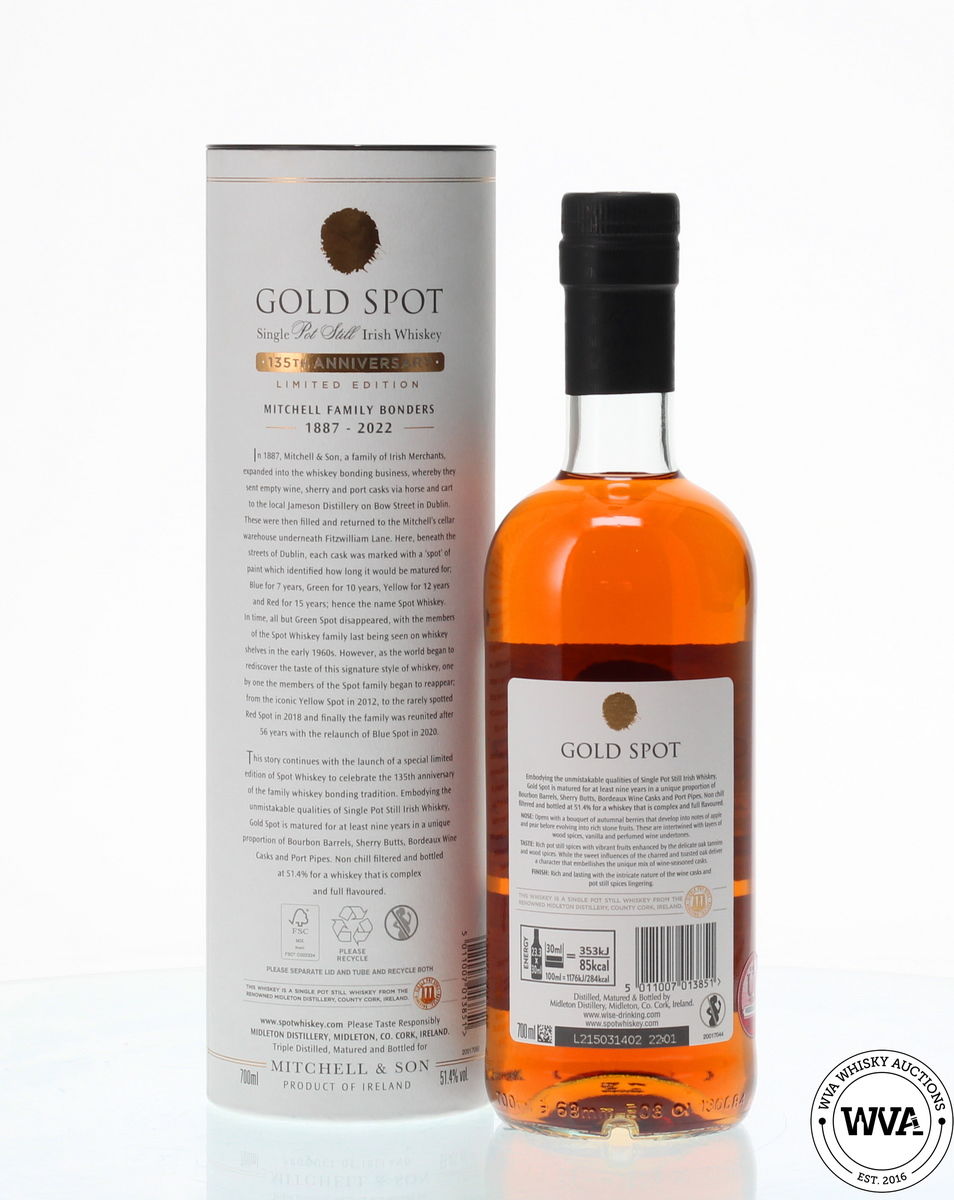 GOLD SPOT 9 YEAR OLD 135TH ANNIVERSARY LIMITED RELEASE