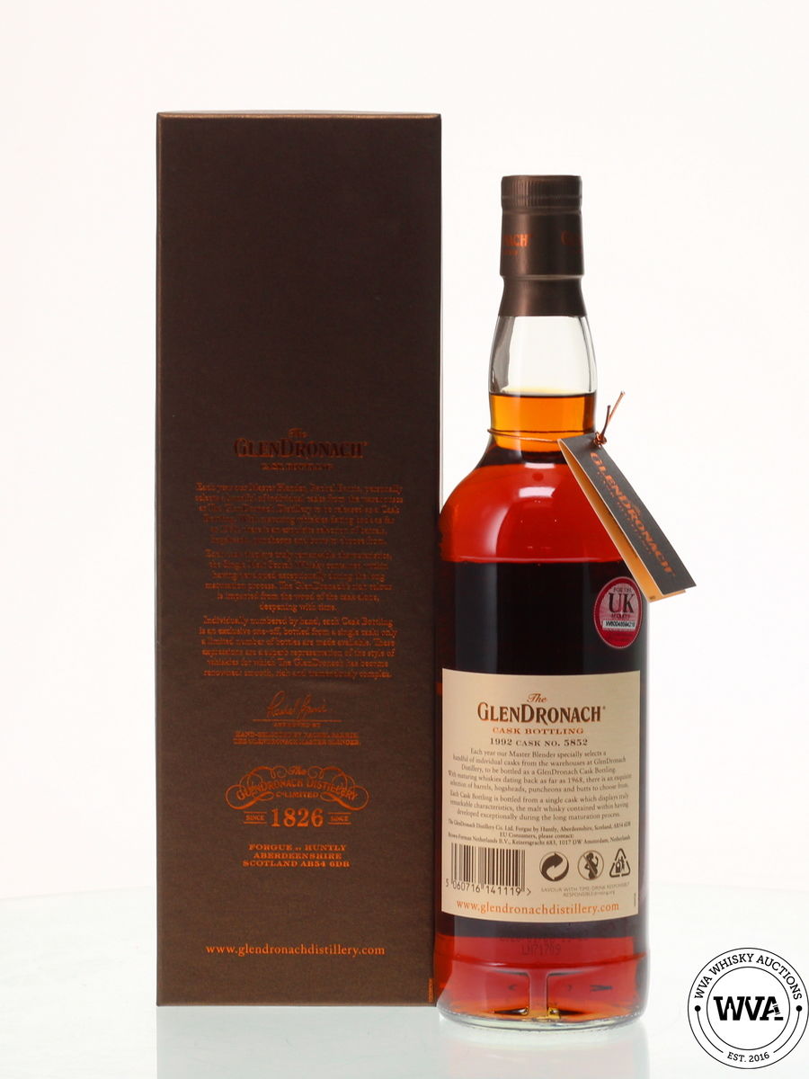 GLENDRONACH 27 YEAR OLD 1992 SINGLE CASK #5852