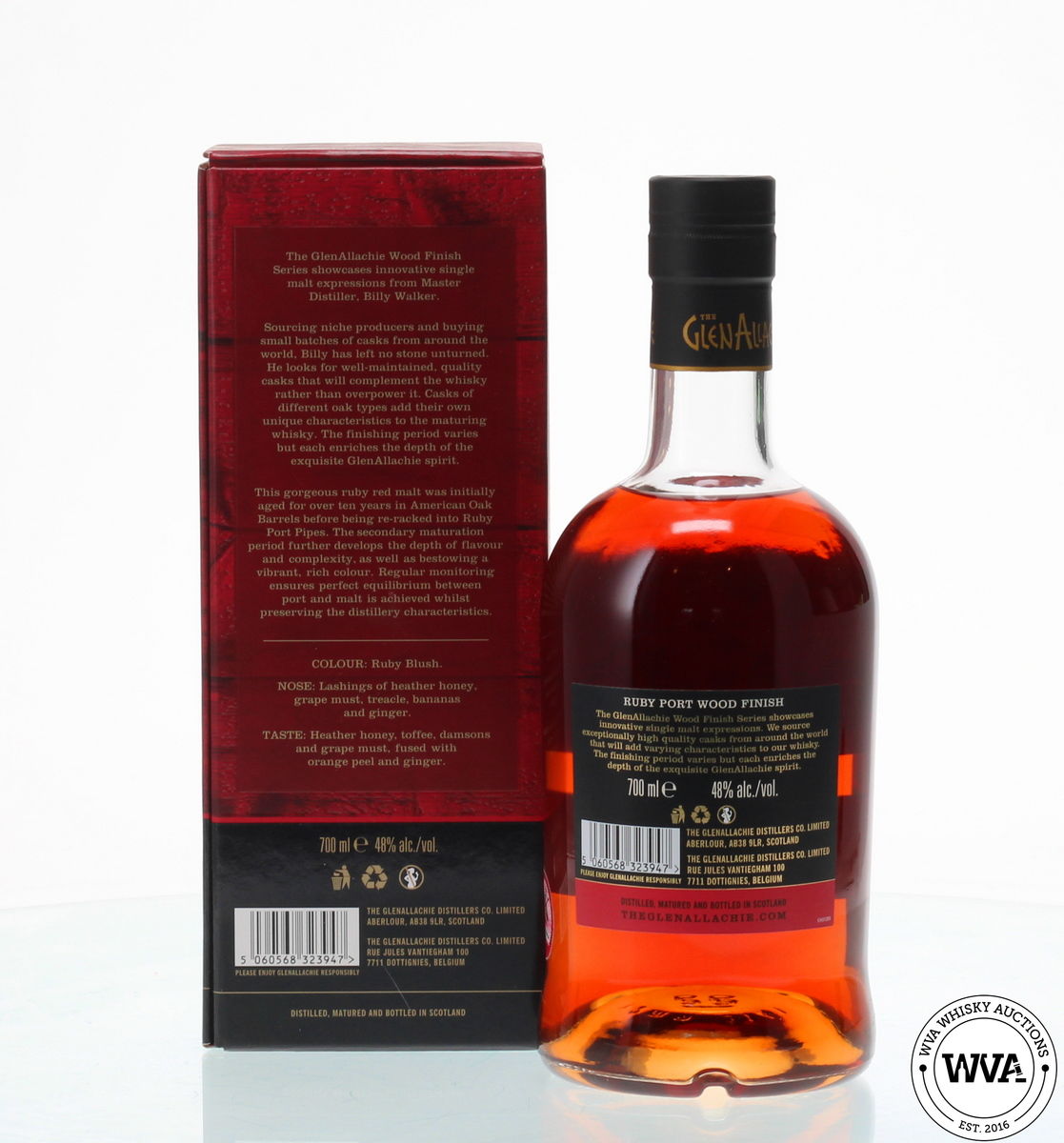 GLENALLACHIE 12 YEAR OLD RUBY PORT WOOD FINISH