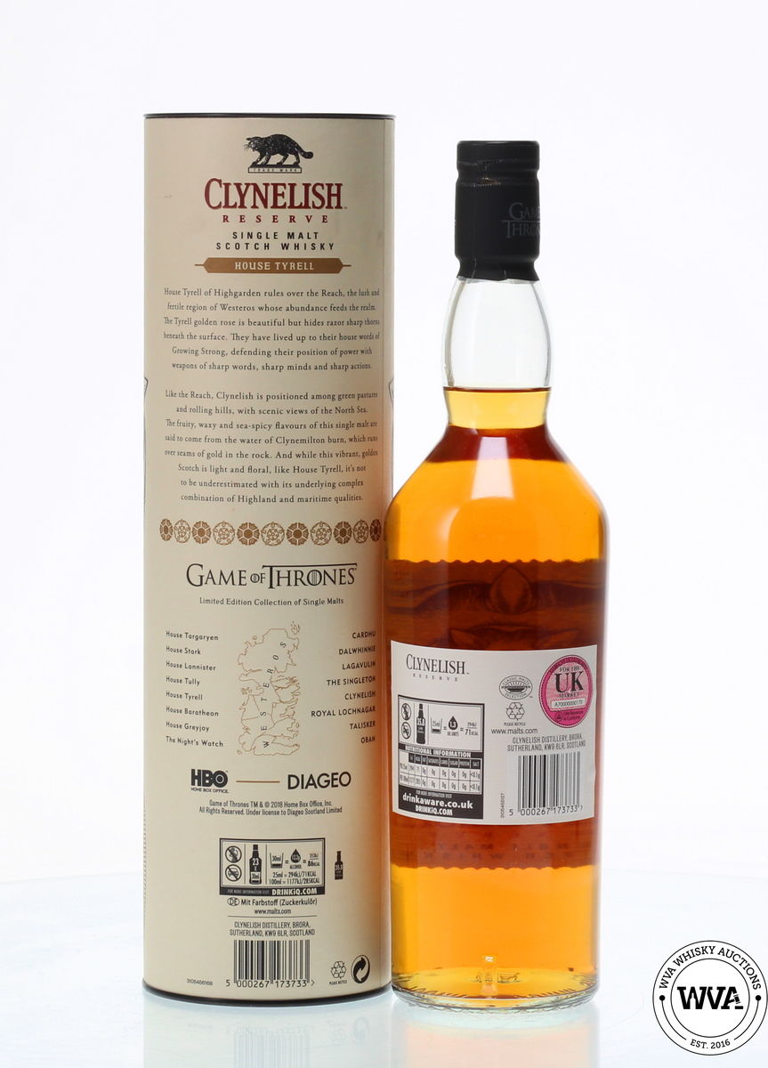 CLYNELISH GAME OF THRONES HOUSE TYRELL
