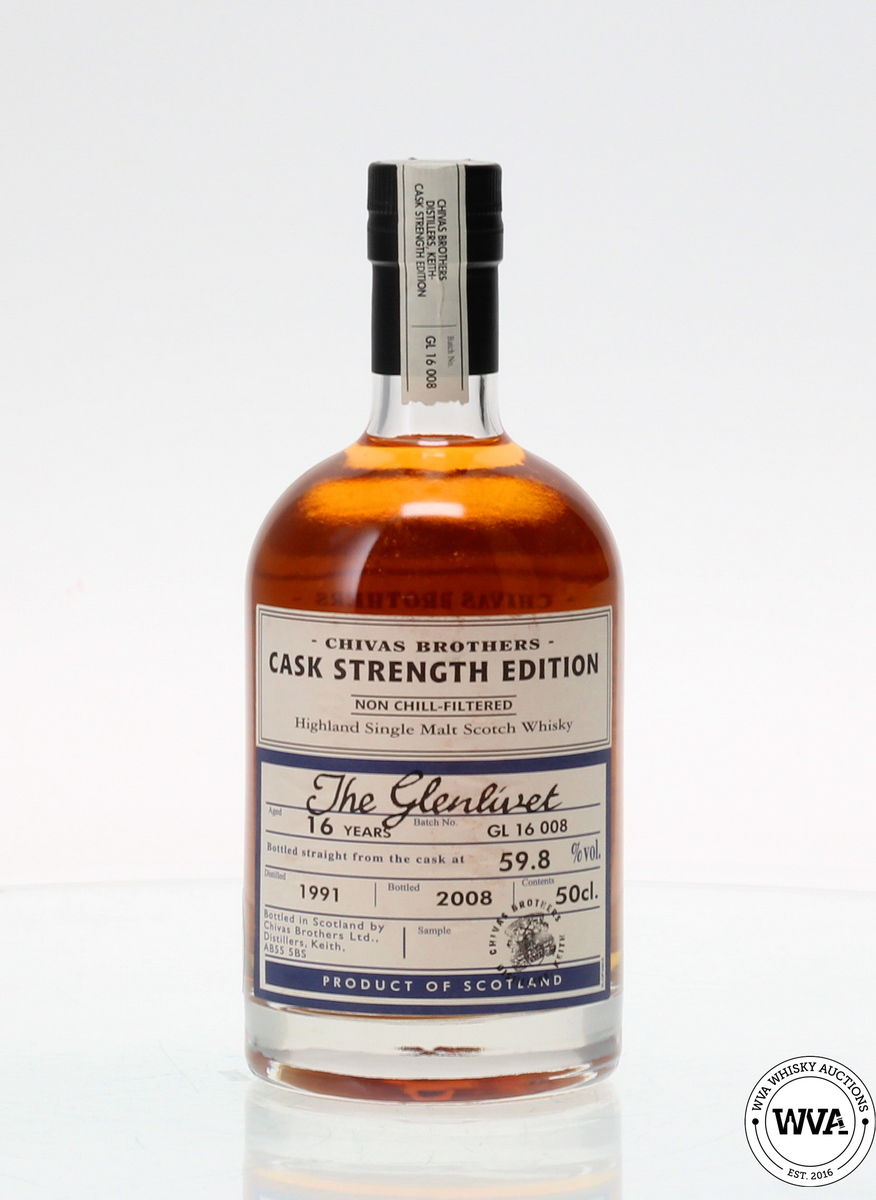 GLENLIVET 16 YEAR OLD CHIVAS BROTHERS CASK STRENGTH 