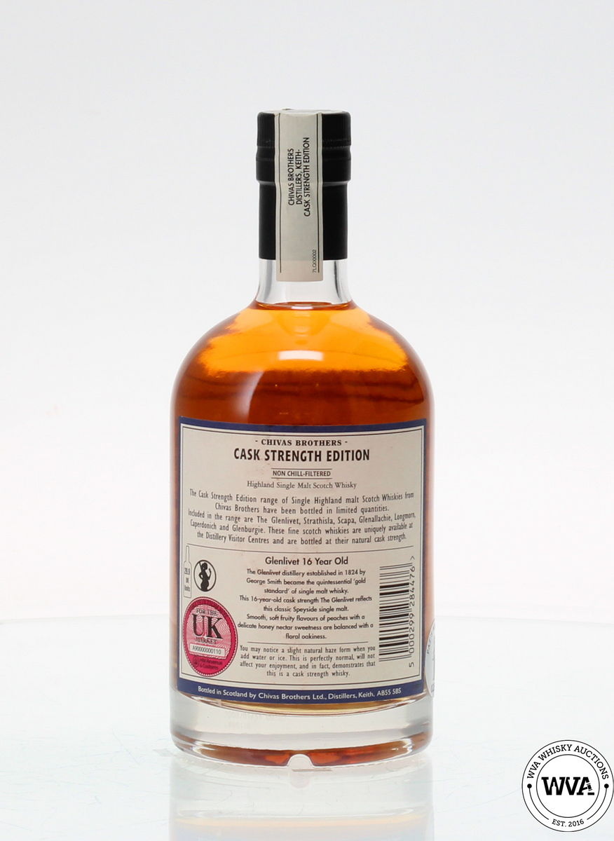 GLENLIVET 16 YEAR OLD CHIVAS BROTHERS CASK STRENGTH 