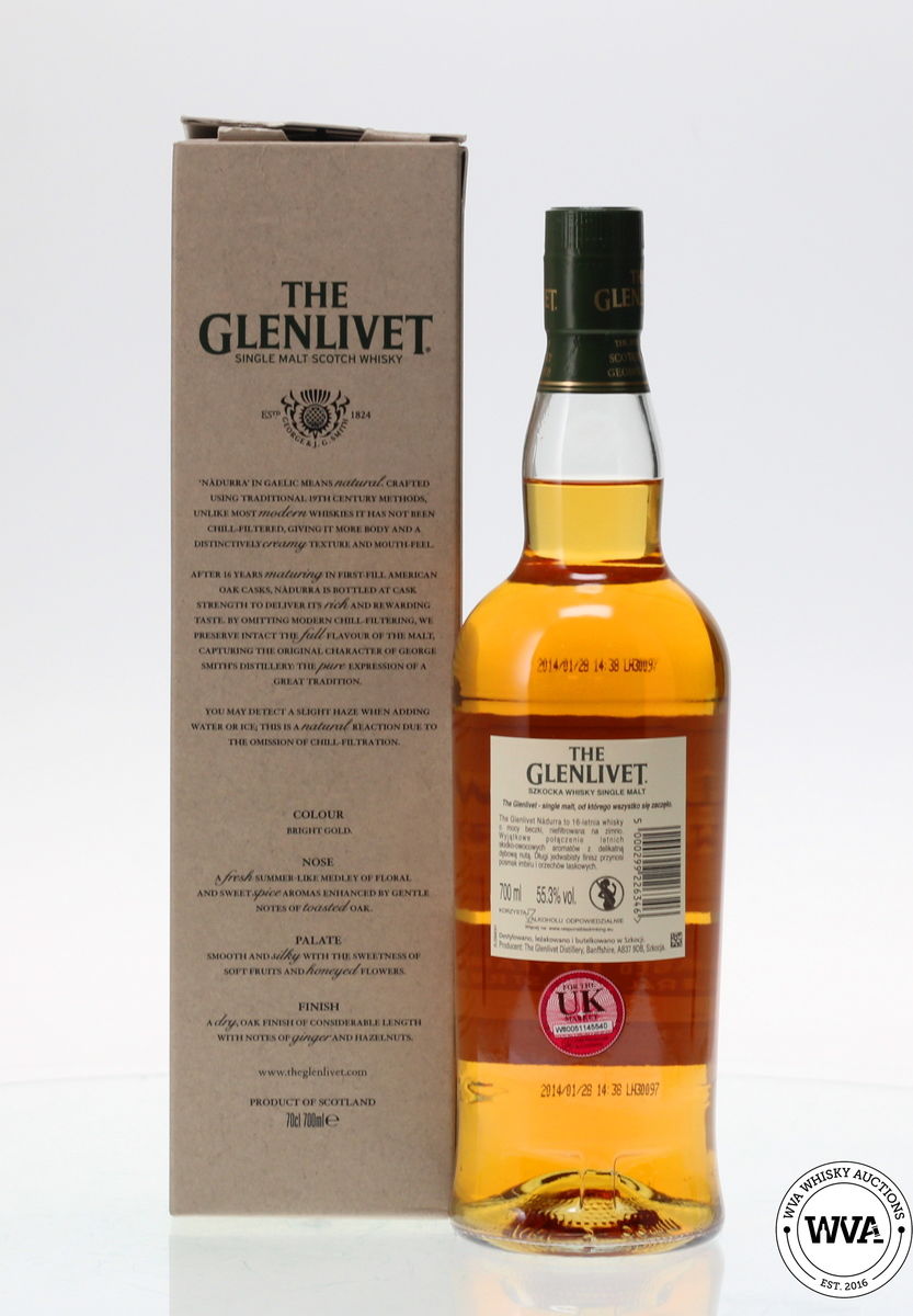 GLENLIVET 16 YEAR OLD NADURRA CASK STRENGTH