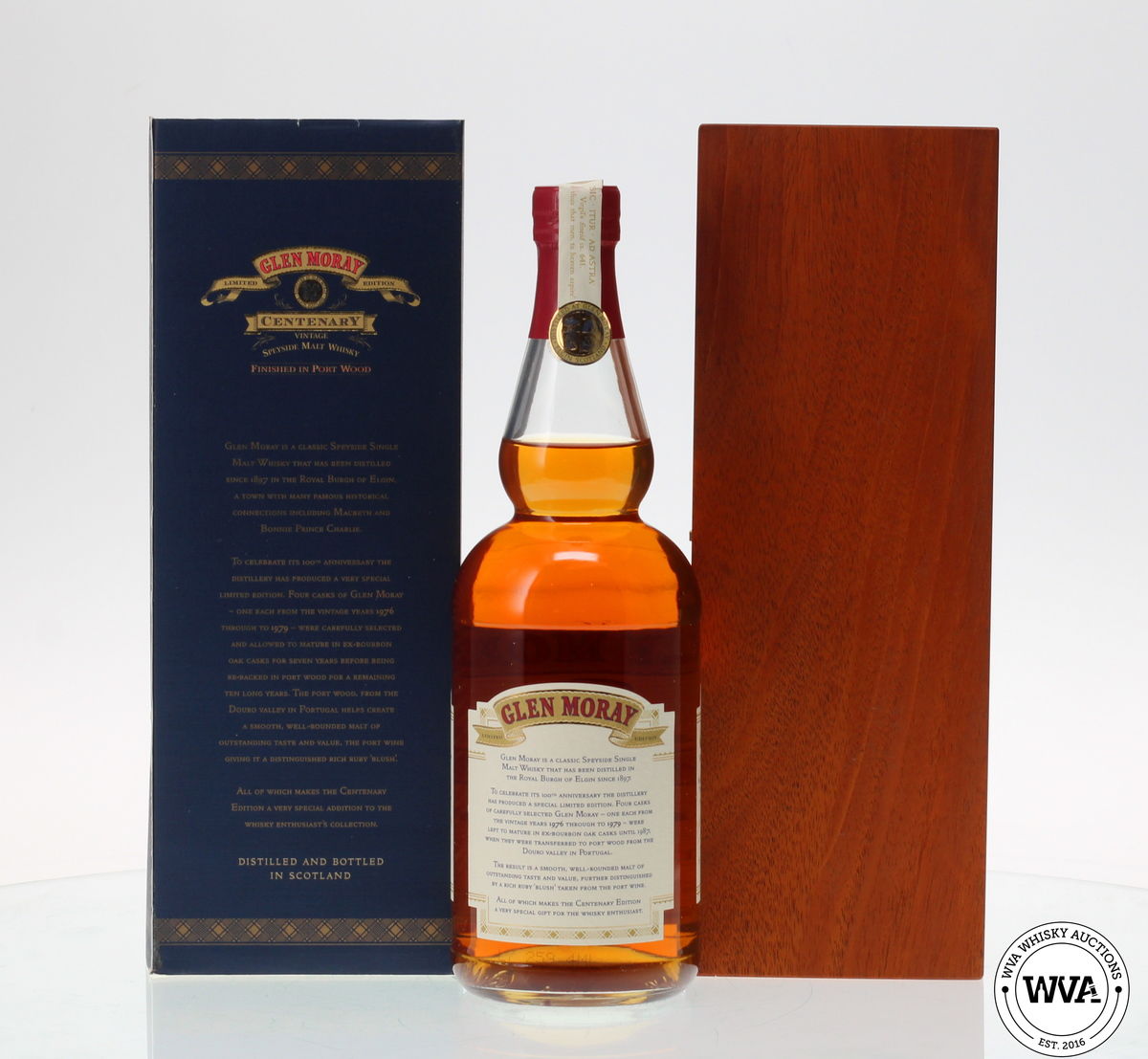 GLEN MORAY CENTENARY PORT WOOD FINISH 