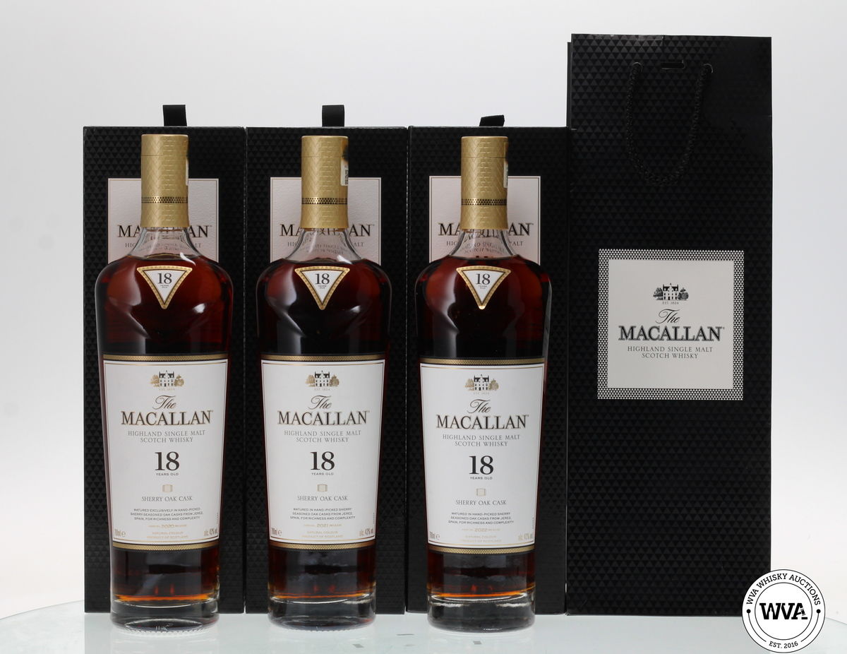 MACALLAN 18 YEAR OLD SHERRY OAK (2020,2021,2022)