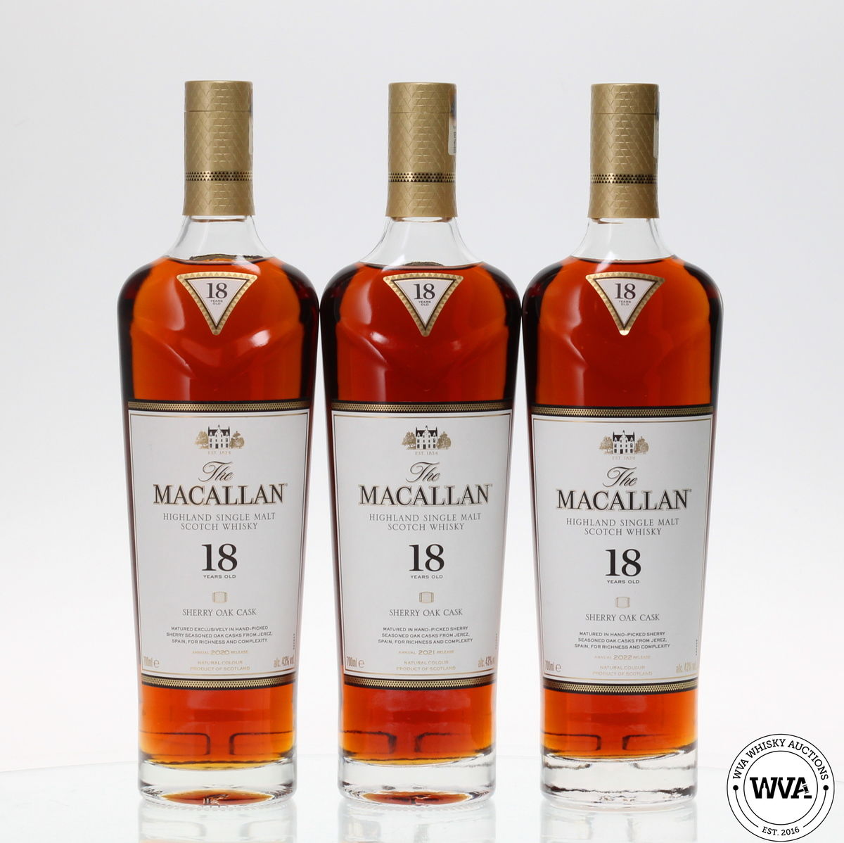 MACALLAN 18 YEAR OLD SHERRY OAK (2020,2021,2022)
