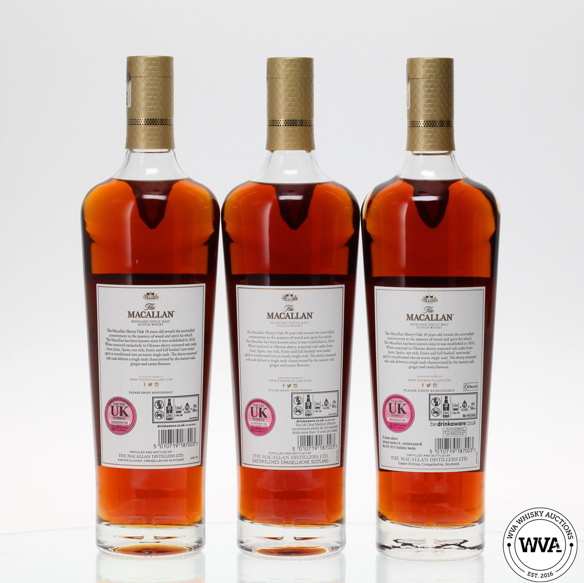 MACALLAN 18 YEAR OLD SHERRY OAK (2020,2021,2022)