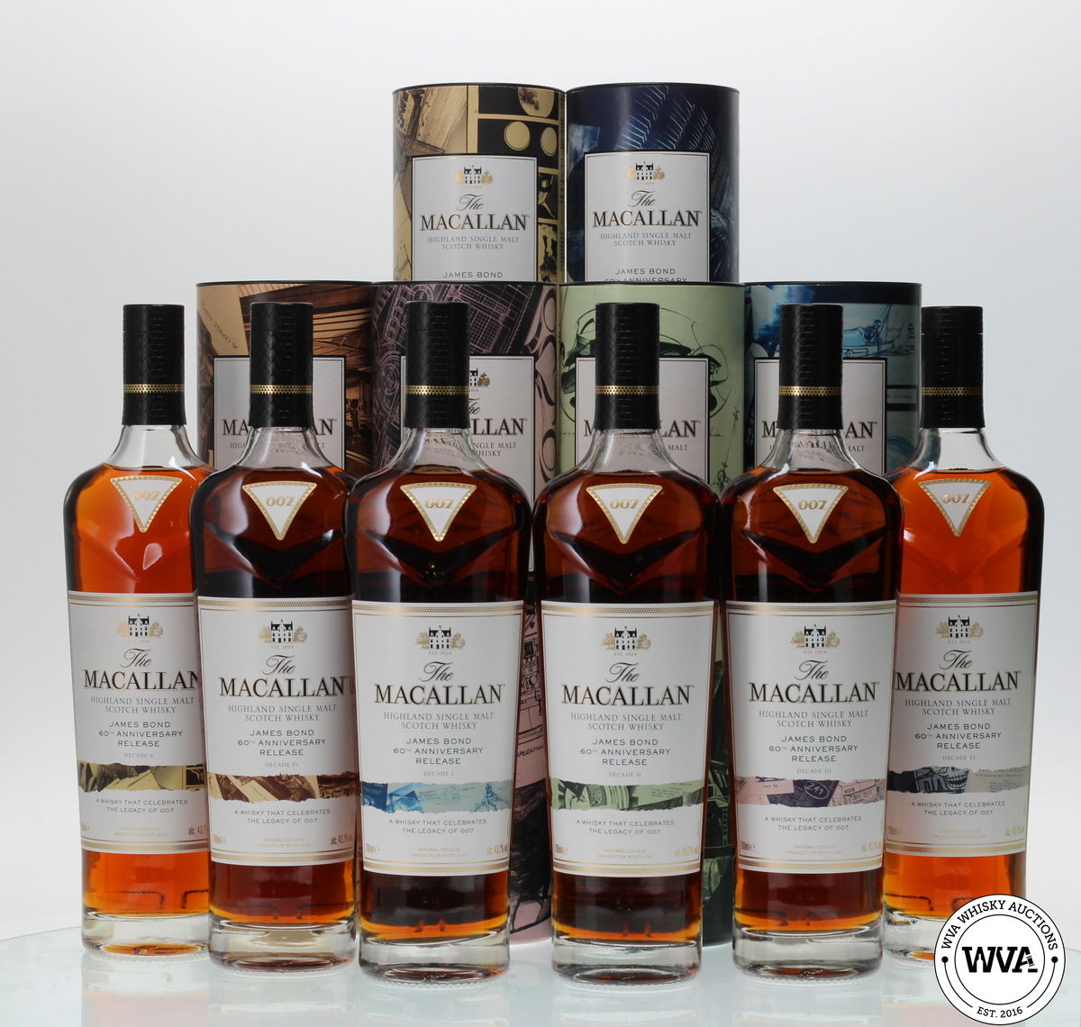 MACALLAN JAMES BOND 60TH ANNIVERSARY - DECADES I - VI