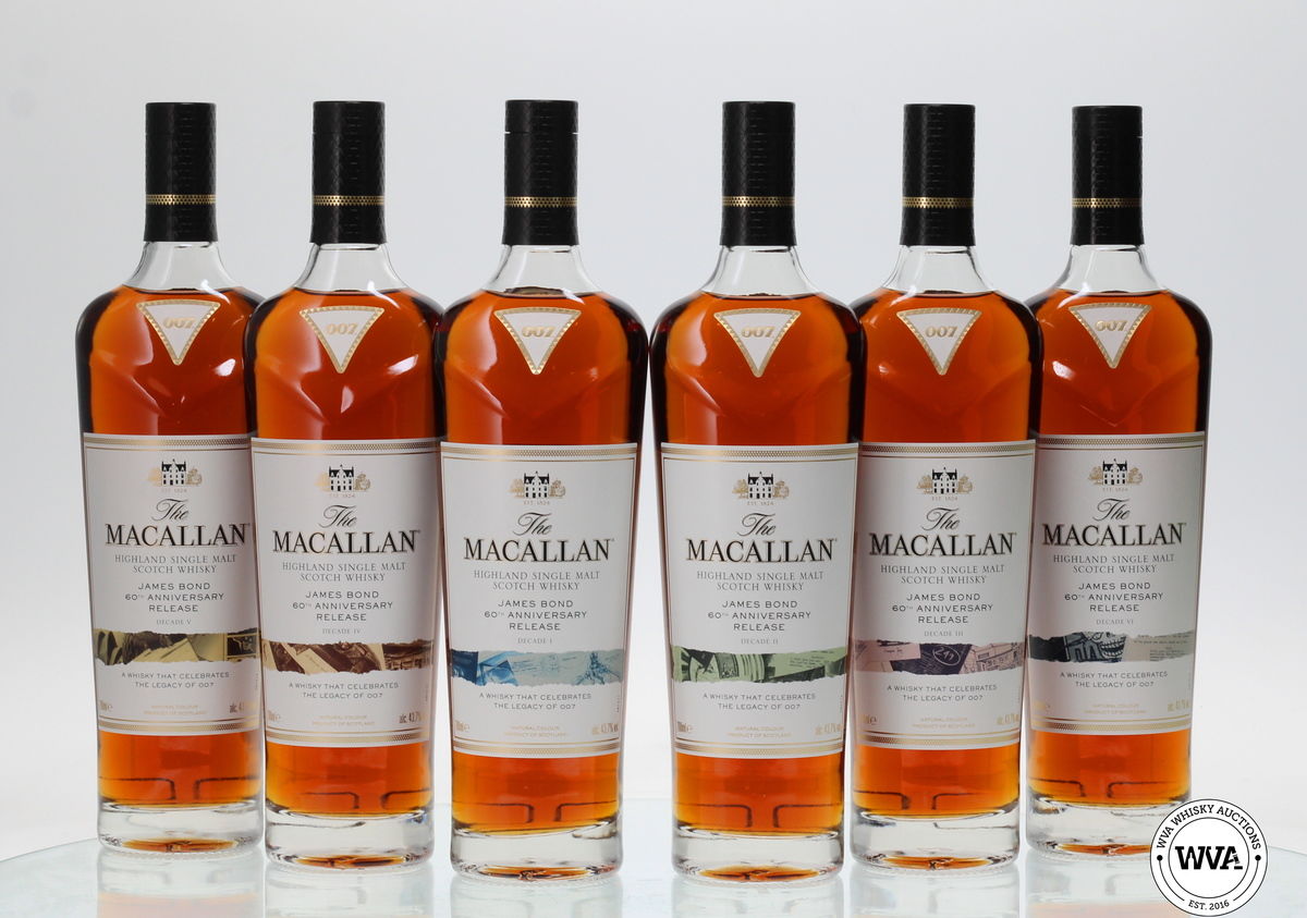 MACALLAN JAMES BOND 60TH ANNIVERSARY - DECADES I - VI