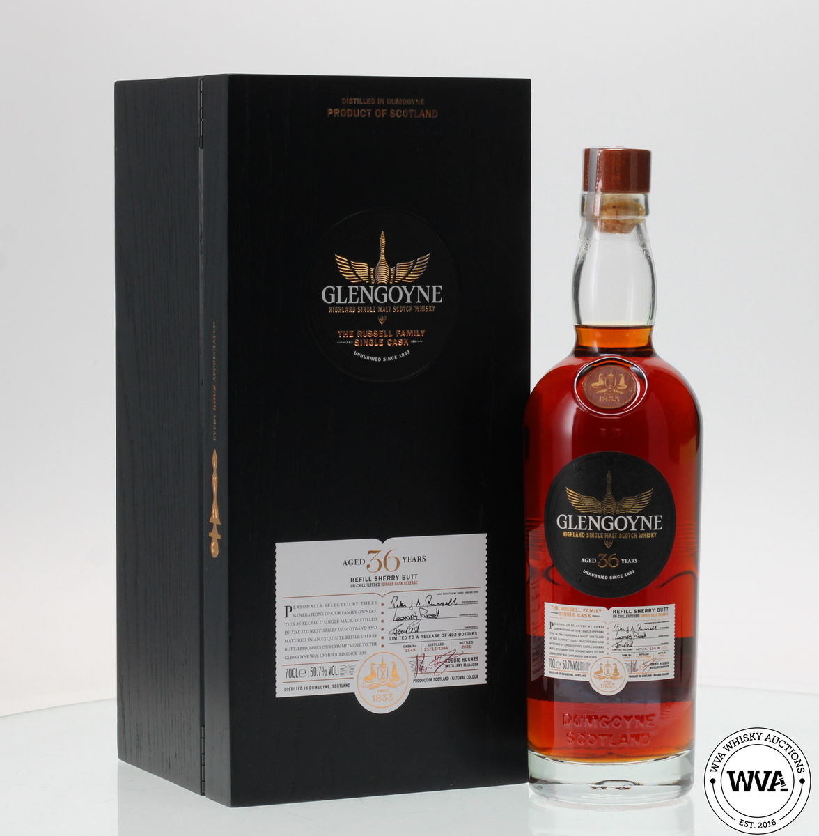 GLENGOYNE 36 YEAR OLD - RUSSELL FAMILY SINGLE CASK #1549