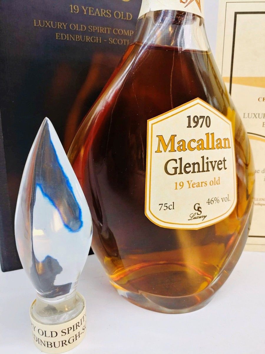 DECANTER MACALLAN GLENLIVET 1970 19 YEAR OLD 