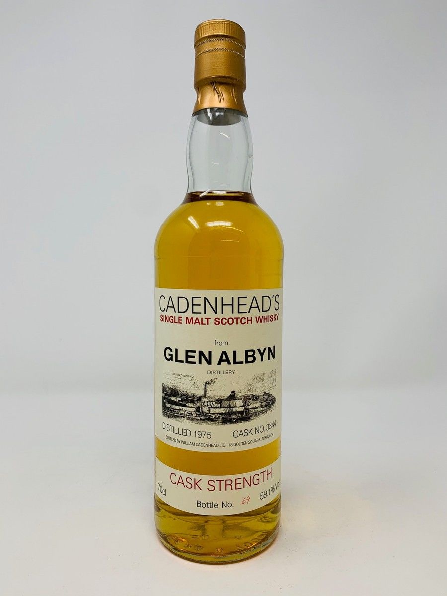 GLEN ALBYN 1975 CASK STRENGTH CADENHEADS CASK #3344