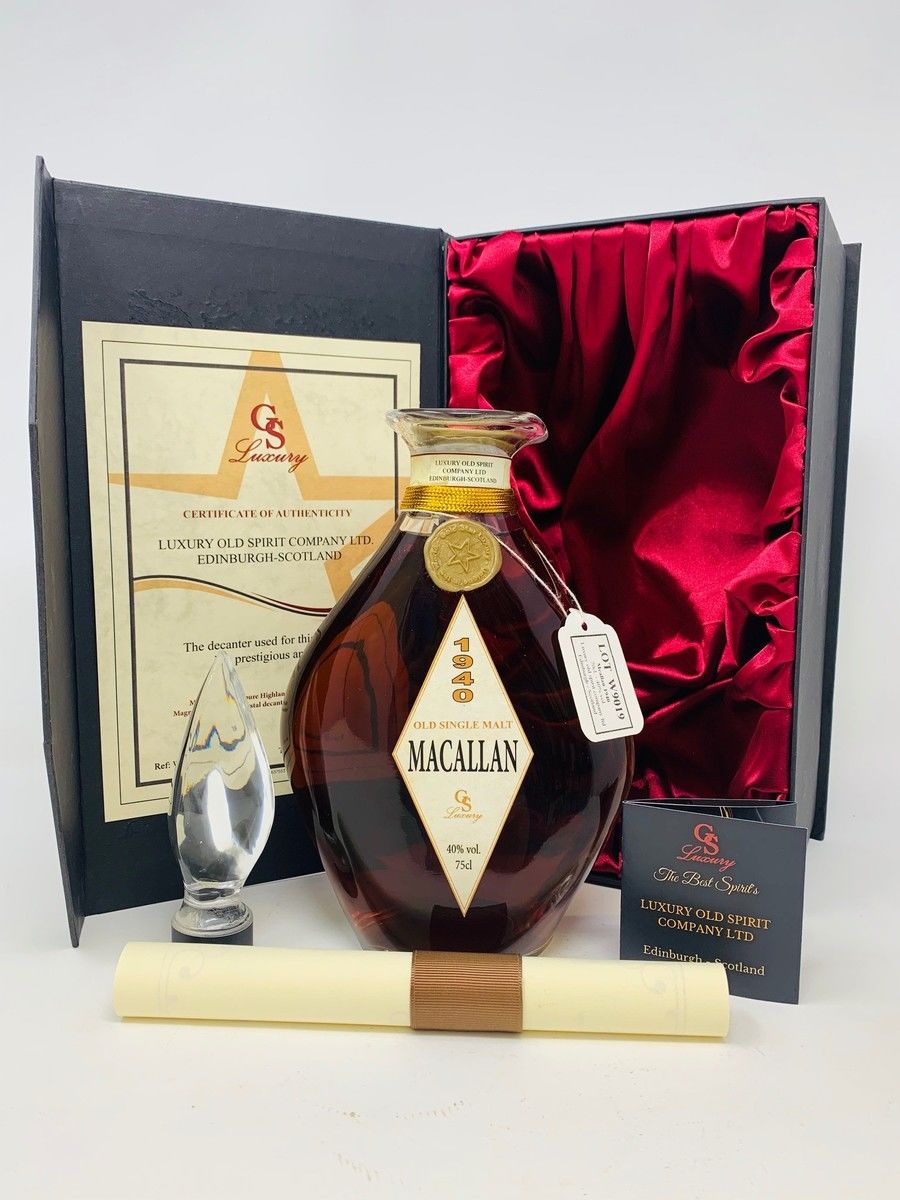 THE MACALLAN 1940 CRYSTAL DECANTER C.1930