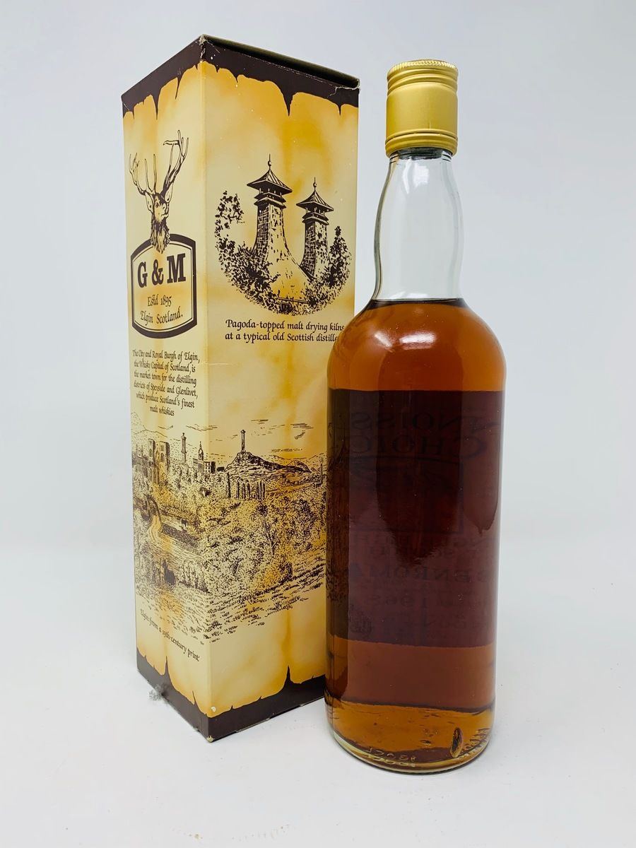 BENROMACH 1968 CONNOISSEURS CHOICE "CREAM MAP LABEL" 