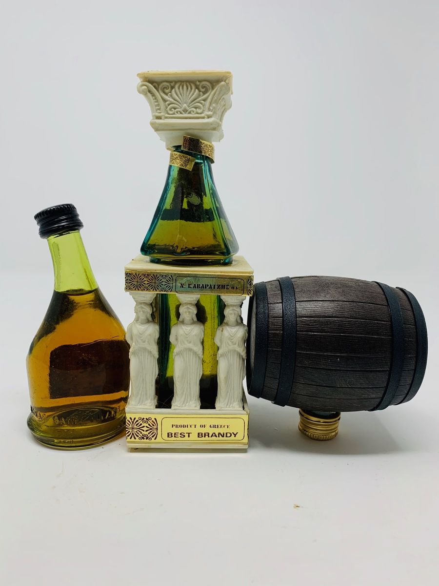 3 X ASSTD COGNAC / BRANDY MINIATURES 