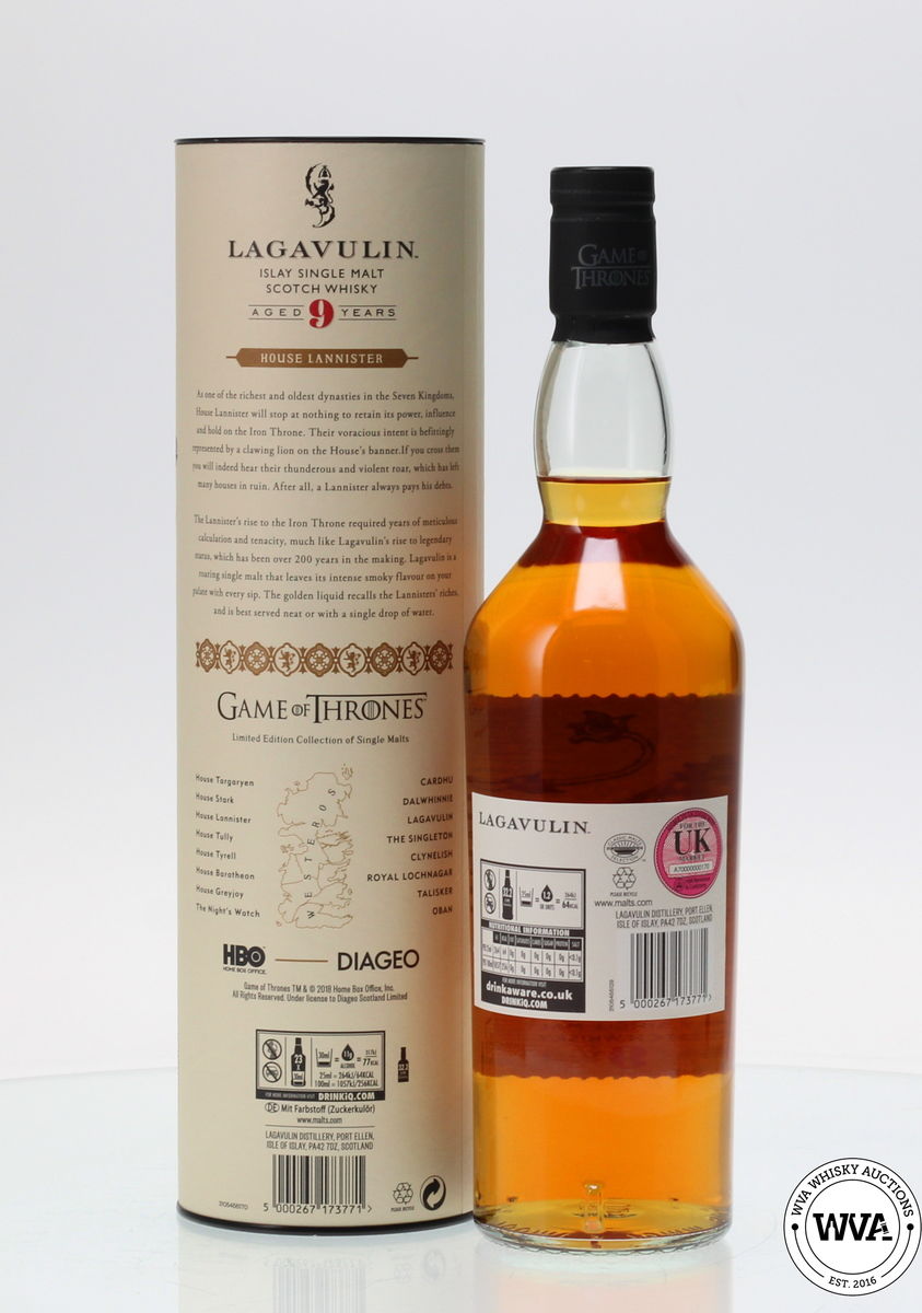 LAGAVULIN 9 YEAR OLD GAME OF THRONES HOUSE LANNISTER