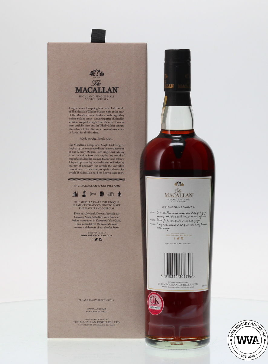 MACALLAN EXCEPTIONAL SINGLE CASK 2018/ESH-2340/04