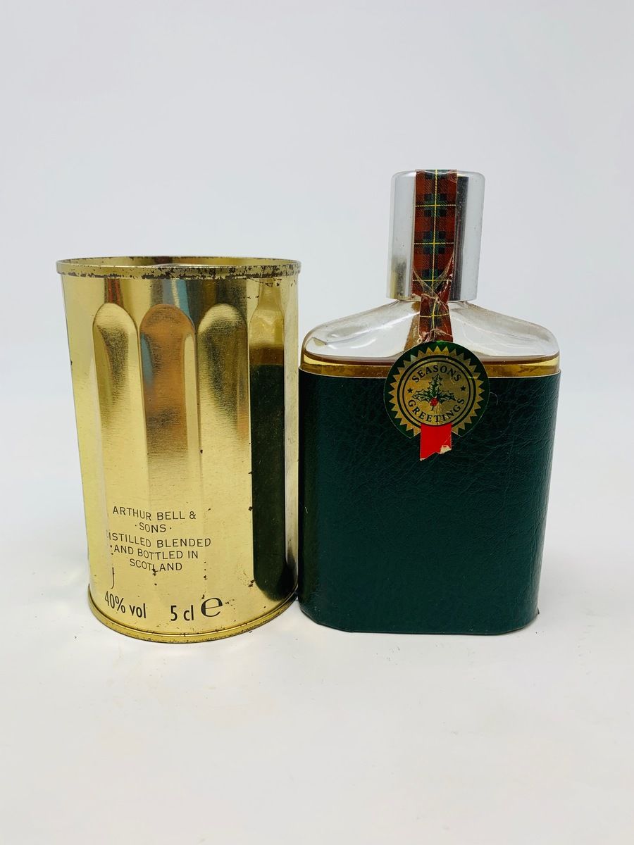 BELLS TIN (MINI INSIDE) AND SCOTCH WHISKY 10CL M&S BOTTLE