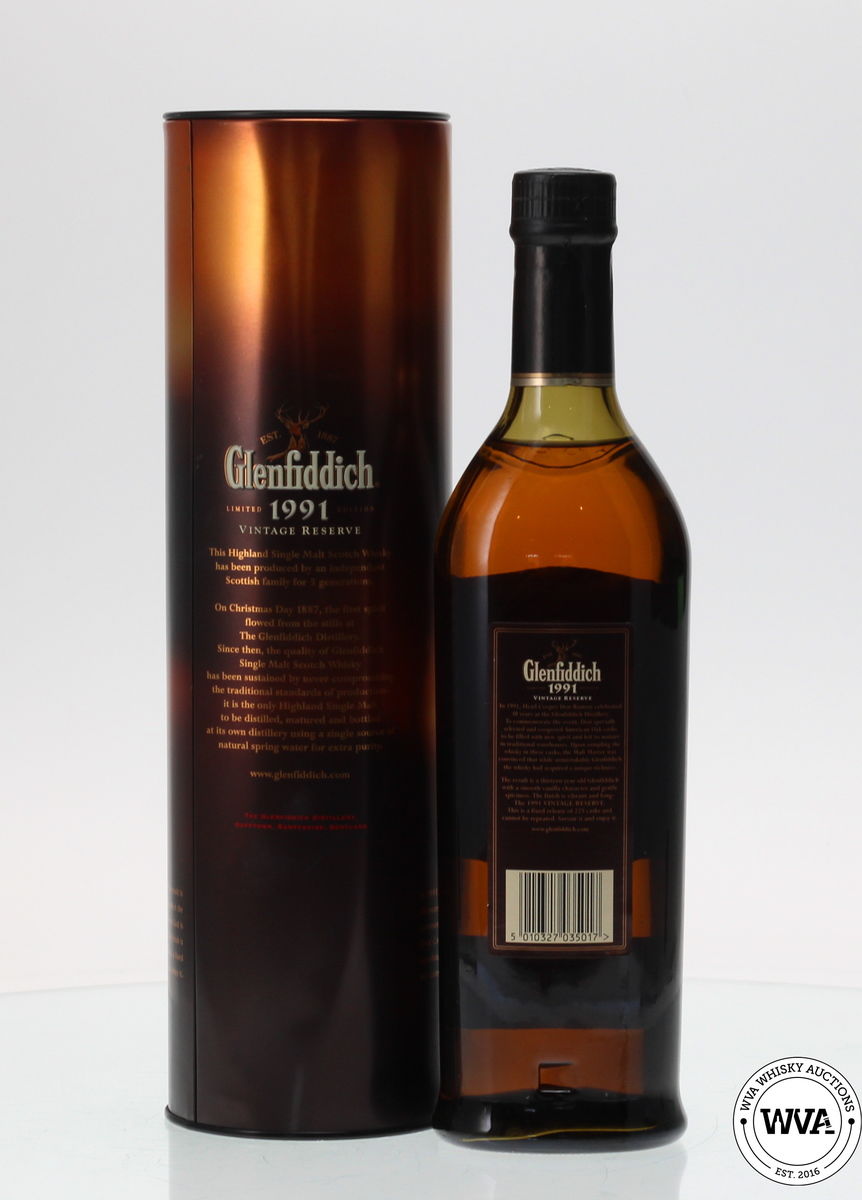 GLENFIDDICH 1991 DON RAMSAY LIMITED EDITION VINTAGE RESERVE