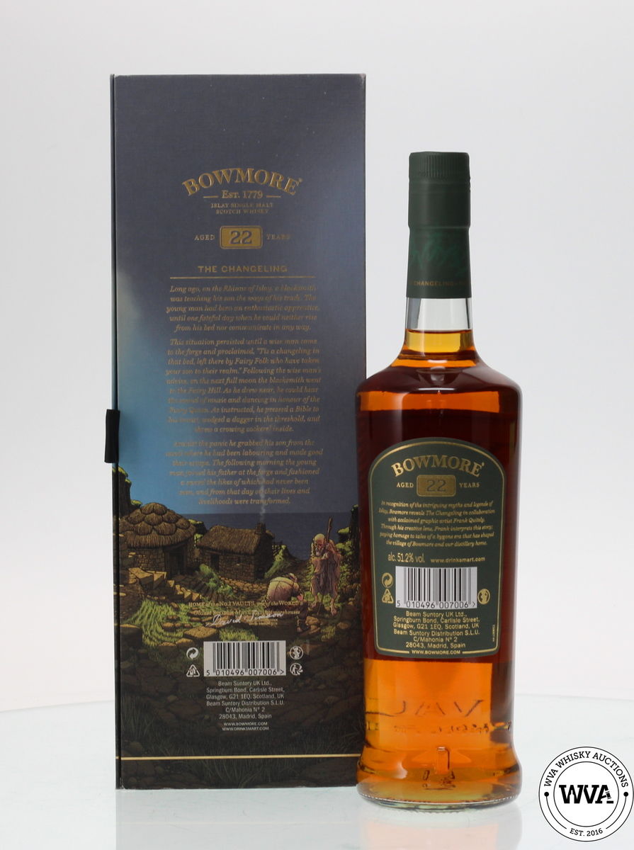 BOWMORE 22 YEAR OLD "THE CHANGELING" - FRANK QUIETLY