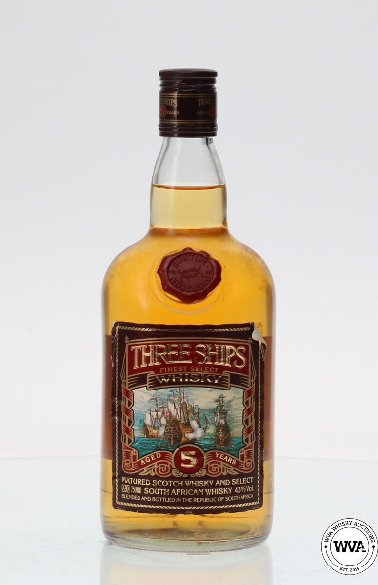 THREE SHIPS 5 YEAR OLD SOUTH AFRICAN SINGLE MALT