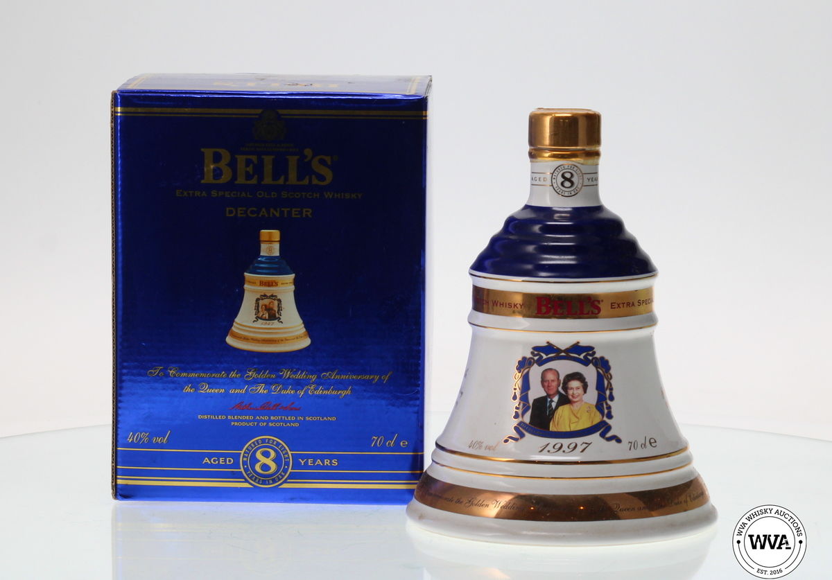 BELLS DECANTER 8 YEAR OLD - GOLDEN WEDDING ANNIVERSARY DECANTER