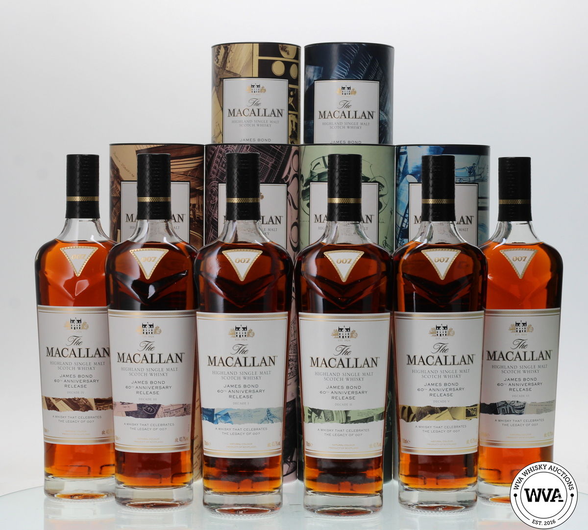 MACALLAN JAMES BOND 60TH ANNIVERSARY - DECADES I - VI