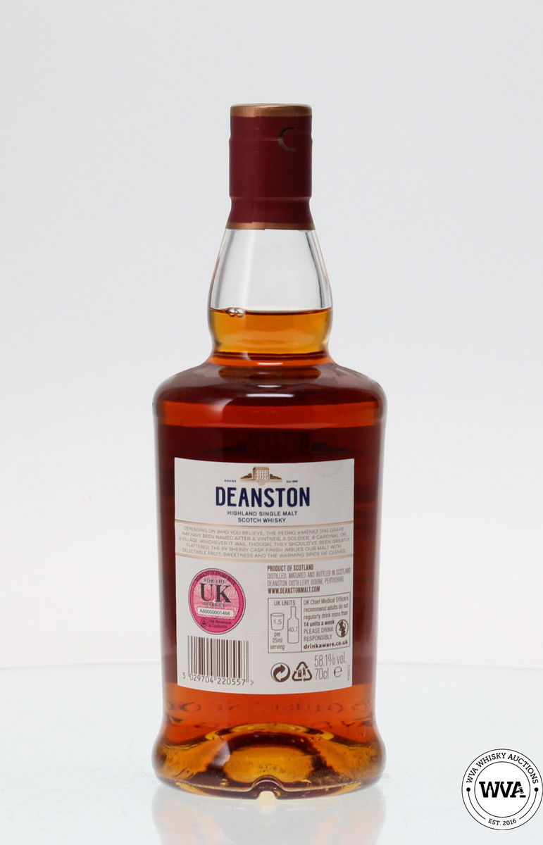 DEANSTON 12 YEAR OLD 2008 - PX CASK FINISH